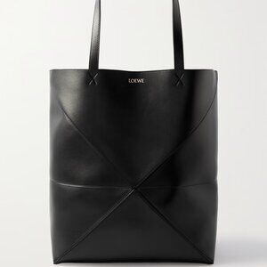 Loewe - Medium Puzzle Fold tote in shiny calfskin